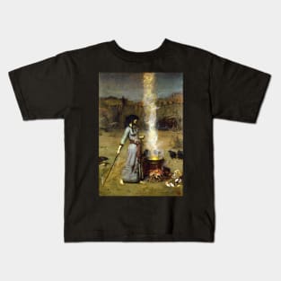 Magic Circle - John William Waterhouse Kids T-Shirt